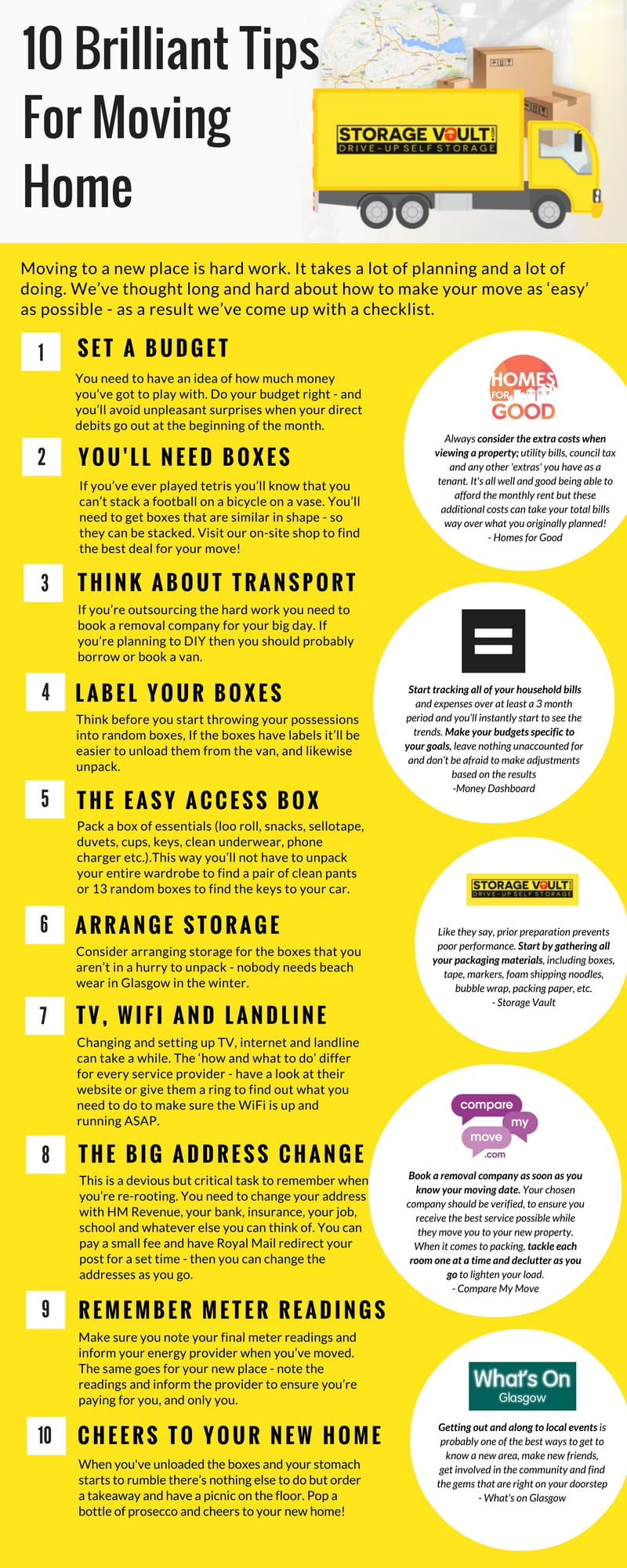 10 tips storage vault infographic